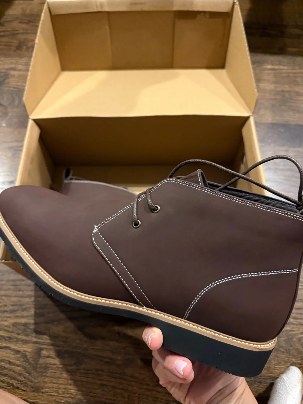 Men's Brown Chukka Boots - Classic Lace-Up Comfort truveid 11.5